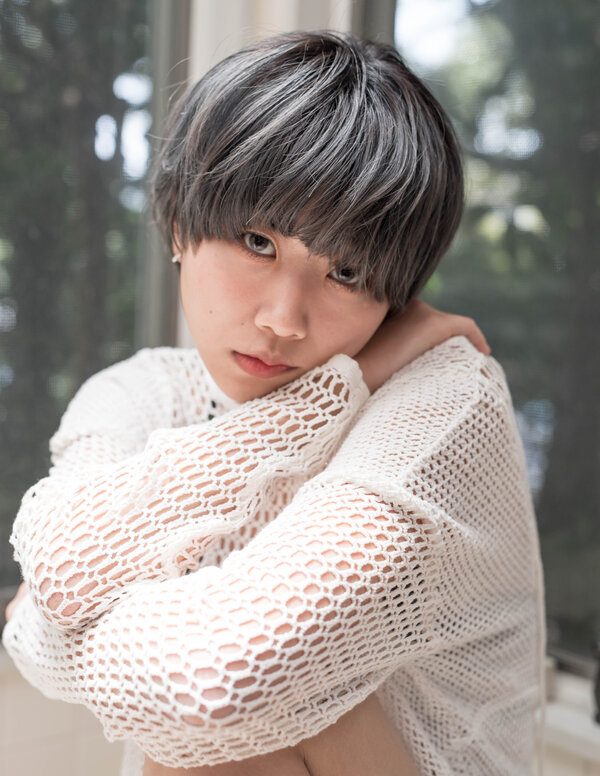 重めマッシュショート、マットグレー|Fringe Hair Salon