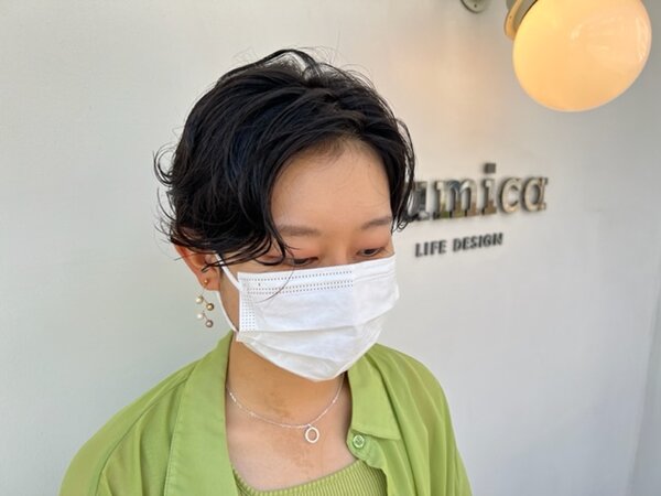 ハンサムショート　パーマ|sumica LIFEDESIGN