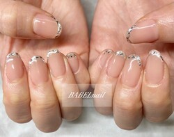 ガラスフレンチ|ネイル&amp;リラクゼーションBABELtotal beauty