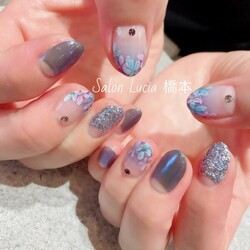 紫陽花ネイル|Lucia
