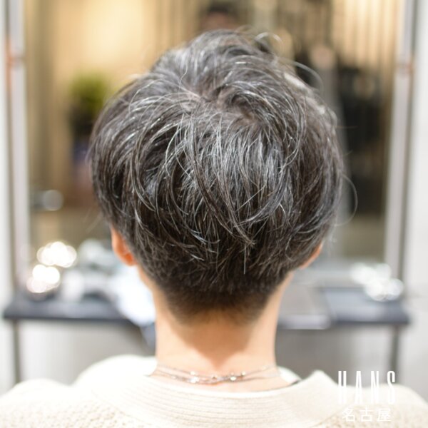 グレーヘアの魅力を最大限にNo.6|美容室ＨＡＮＳ　名古屋　伏見