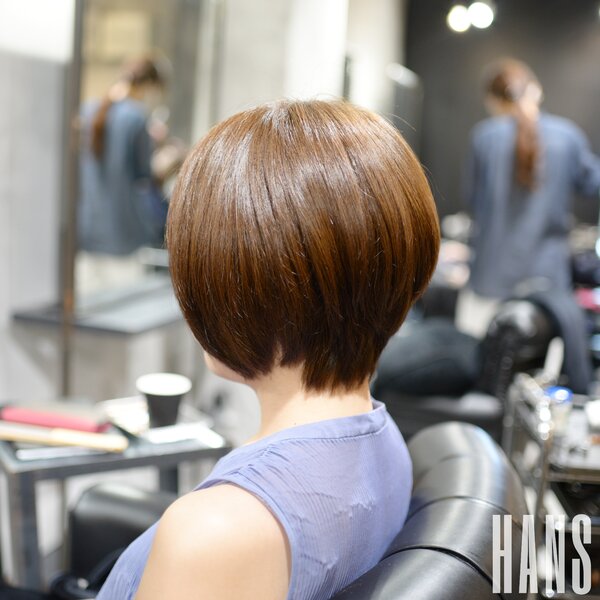 暑い夏の日にぴったりなボブカット|美容室ＨＡＮＳ　名古屋　伏見