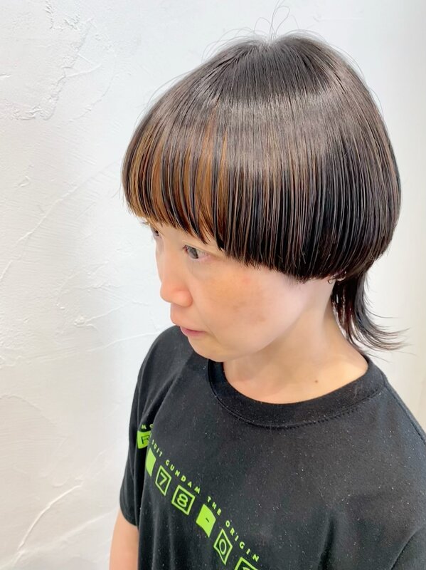 ボブウルフ×ソフトインナーカラー|Infini-Y’s　ウェルディ長泉店