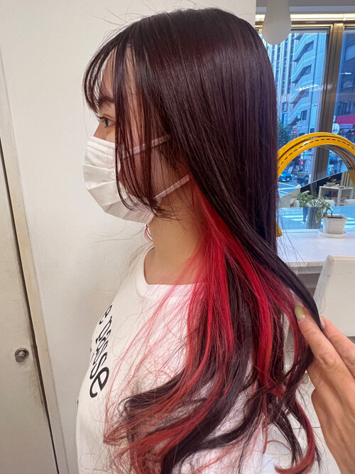 インナーカラーチェリーピンク|Raffine三宮