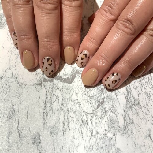 レオパード柄ネイル