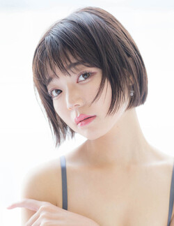 シースルーバング×顔まわりカット ×大人ボブ|Fringe Hair Salon
