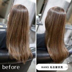 ブリーチハイライトのダメージが心配な髪に髪質改善/美髪ケア