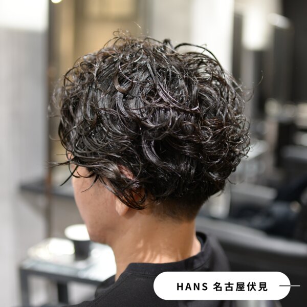 ”ツーブロック×マッシュ”メンズパーマスタイル|美容室ＨＡＮＳ　名古屋　伏見