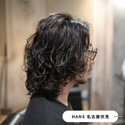 ”セットが超簡単”なメンズパーマスタイル（ミディアム）