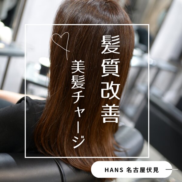 【名古屋の髪質改善サロン】髪の毛が細くて広がるお悩み|美容室ＨＡＮＳ　名古屋　伏見