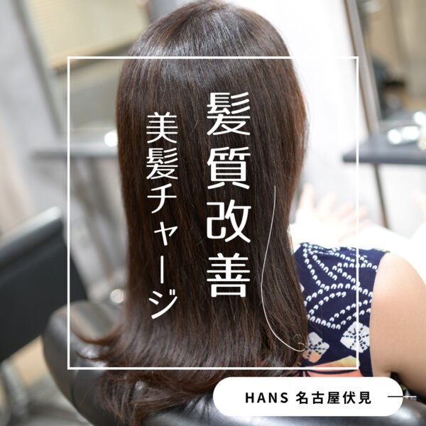 【髪質改善】髪の毛が細く広がってしまう方「健康的な」美髪へ！|美容室ＨＡＮＳ　名古屋　伏見