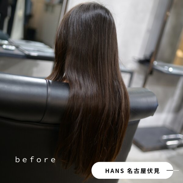 ヘアドネーションして前下がり重めボブカットに♪|美容室ＨＡＮＳ　名古屋　伏見