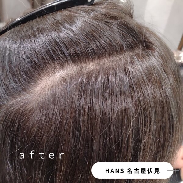 ブリーチも白髪染めも使わない『育てる』白髪ぼかし|美容室ＨＡＮＳ　名古屋　伏見