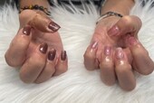 ハンド マグネット 「ブラウンとピンク」|Nail Salon Linda