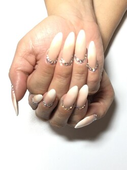 長さだしグラデーションネイル|M's Nail