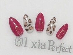 ピンク×ヒョウ柄|M's Nail