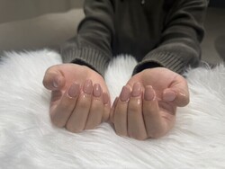 ハンド ワンカラー 「スキンカラーのワンカラーが、オフィスネイルに大活躍！」|Nail Salon Linda