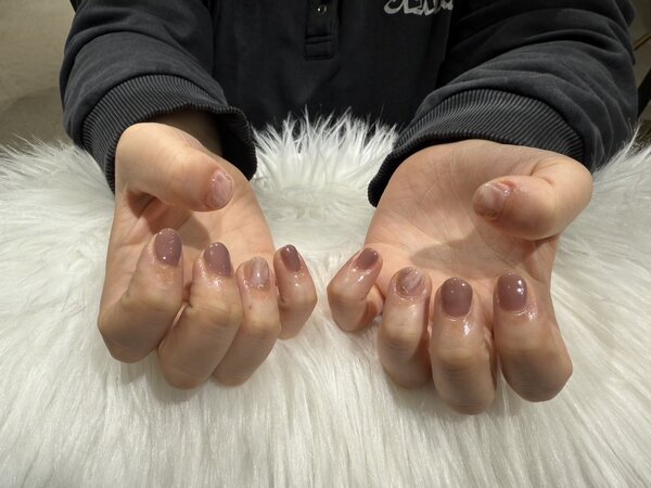 ハンド 定額デザイン 「落ち着いたピンクがオフィスネイルにオススメです！」|Nail Salon Linda