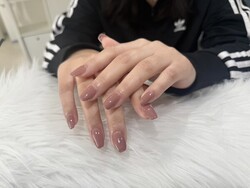 ハンド ワンカラー＋長さ出し10本 「なちゅらる、ワンカラー！ 艶っぽくて可愛い！」|Nail Salon Linda