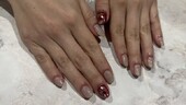 ハンド 定額デザイン 「定額カラーチェンジ ハートホロ！バレンタインに◎」|Nail Salon Linda