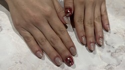 ハンド 定額デザイン 「定額カラーチェンジ ハートホロ！バレンタインに◎」|Nail Salon Linda