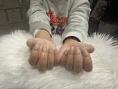ハンド 定額デザイン 「ホワイト系のラメがポイント！」|Nail Salon Linda