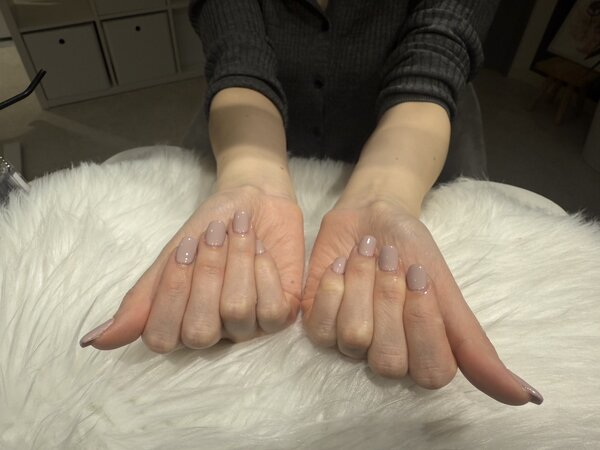 ハンド ワンカラー 「ナチュラルピンクがオフィスネイル向け！」|Nail Salon Linda