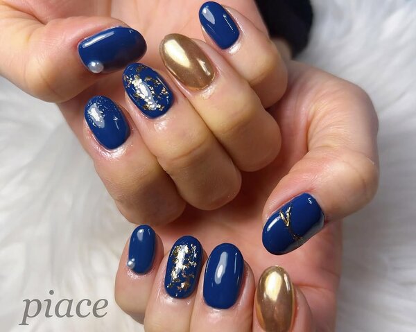 推しカラーネイル(*ˊᵕˋ*)੭ ੈ|Piace