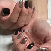 3色＋3本アート|Nail and star