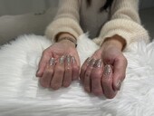 「ハンド　ラメ・ワンカラー」ラメザクザクワンカラー！ 一色で華やかなお手元に！|Nail Salon Linda
