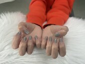 「ハンド マグネットワンカラー」マグネットの繊細なラメがかわいい！|Nail Salon Linda
