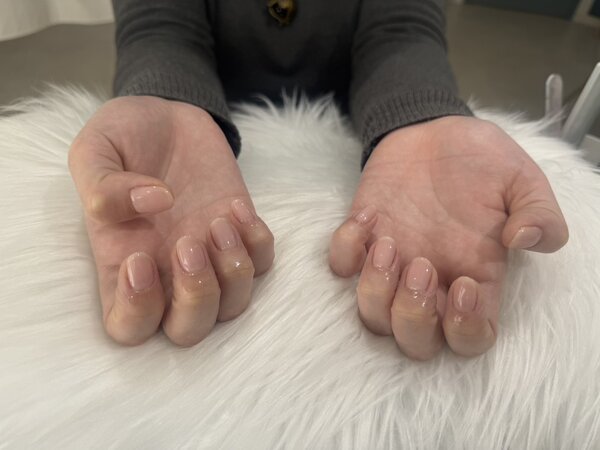 「ハンド 定額jデザイン」スキンカラーでナチュラル仕上げ！|Nail Salon Linda