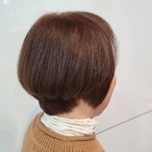 カラー×ショートボブ|マリー美容室
