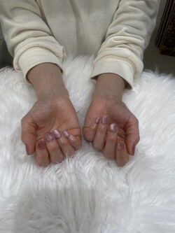 「ハンド マグネットワンカラー」うるつやマグネットで上品な感じをイメージしました！|Nail Salon Linda