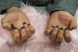 「ハンド フレンチワンカラー」幅広目の太めフレンチ！お好みの幅で調整できます！ ご相談ください！