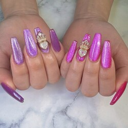 カラーとキラキラ|nailsalon-haru-