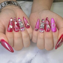 カラーとハート|nailsalon-haru-