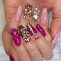 パーツと3Dのキラキラ|nailsalon-haru-