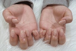 「ハンド ワンカラー」 お肌に馴染むスキンベージュ！ シンプルなネイルがお好みの方におすすめです！