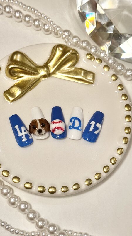 大谷翔平デコピンネイル|NAIL SALON Marie 銀座並木通り店