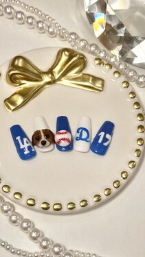 大谷翔平デコピンネイル|NAIL SALON Marie 銀座並木通り店