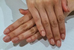 ハンド ラメ・グラデーション