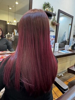 ビビットピンクカラー|hair doctor Luz恵み野店