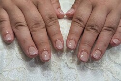 「ハンド グラデーション」ピンクグラデで清潔感溢れるデザインに！|Nail Salon Linda