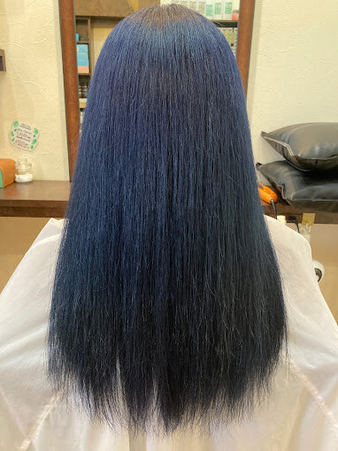 ブルーブラックカラー|hair doctor Luz石巻新成店
