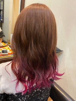 裾カラー|hair doctor Luz石巻新成店