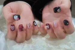 「ハンド ミドルコース」(90分 アート、ストーン、シールつけ放題）自分の好きをお爪に盛りだくさんネイル！