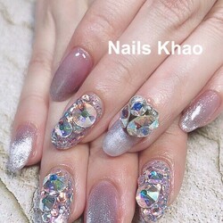 マグネット×スワロフスキー|Nails Khao