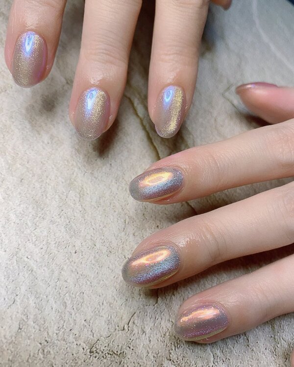 マグネット×オーロラ|Nails Khao