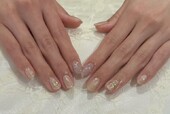 「ハンド  定額デザイン」 くすんだパープルとゴールドラメがぴったり！|Nail Salon Linda